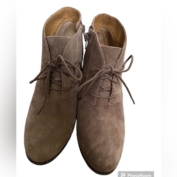 Lucky Brand Shylow Lace Wedge Booties - Picture 2 of 5